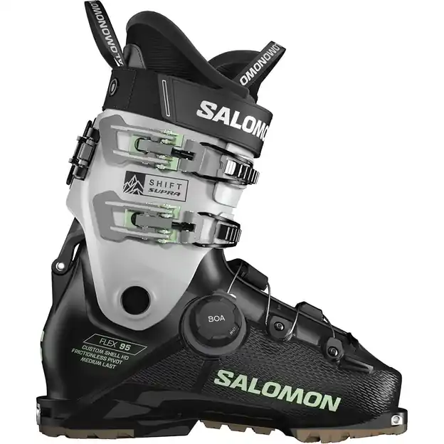 Begrenztes Angebot Salomon Shift Supra Boa 95 GW W Skischuhe Black / Cool Gray / Patina Green Damen