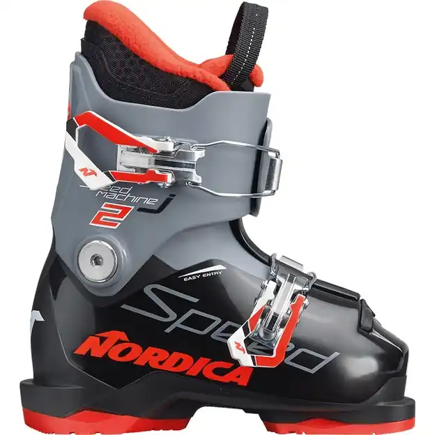 Billig Nordica Speedmachine J 2 Skischuhe Black / Grey / Red Kinder