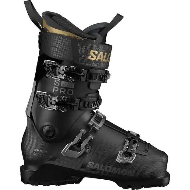 Salomon S/Pro Supra 105 W Sport Skischuhe Black / Dark Grey Met. / Silver Met Damen Top-Seller
