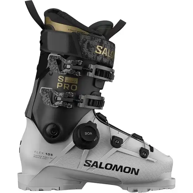 Nur Heute Salomon S/Pro Supra S BOA 105 W Skischuhe Gray Aurora / Black / Gold Met. Damen