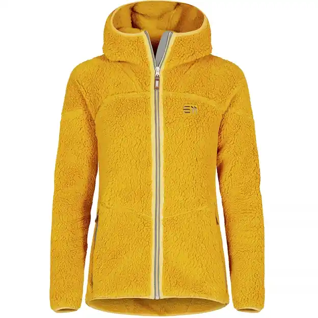 Elevenate Glacier Pile Hood Fleecejacke Mineral Yellow Damen Nur Für Kurze Zeit