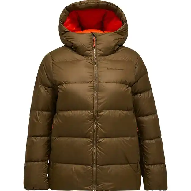 Neue Kollektion Peak Performance Frost Puffer Daunenjacke Meadow Moss Damen