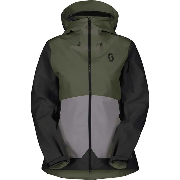 Scott Explorair Hardshelljacke Douglas Green / Evening Grey Damen Versand Am Gleichen Tag