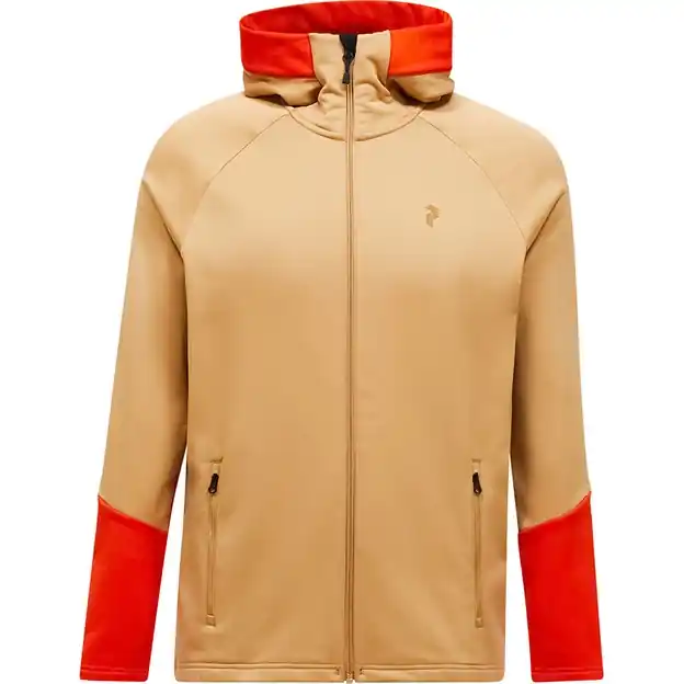 Peak Performance Rider Essentials Zip Hood Fleecejacke Sierra Sand / Solar Burst Herren Jetzt Bestellen