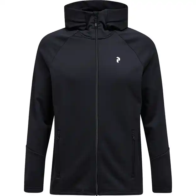Peak Performance Rider Essentials Zip Hood Fleecejacke Black / Black Herren Sichere Zahlung
