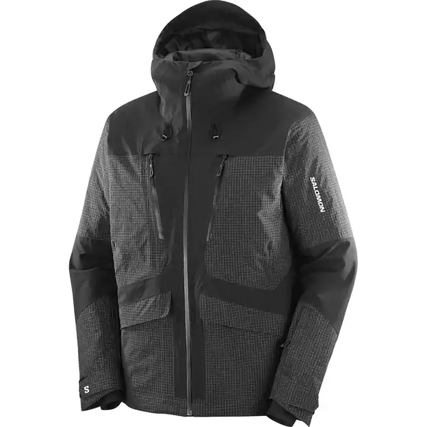Online Kaufen Salomon Spark Skijacke Deep Black Herren