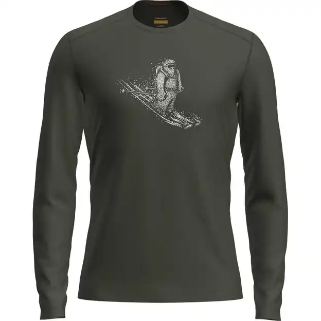 Knallerangebot Icebreaker Oasis Crewe Funktionsshirt Lang Dk Loden Herren