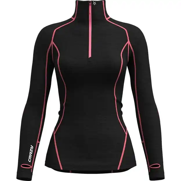 Crazy Pull Allure Zip Funktionsshirt Lang Blush Damen Sonderaktion