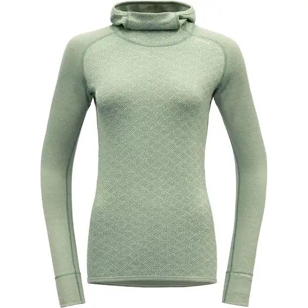 Devold Kvitegga Merino 230 Hoodie Funktionsshirt Lang Raw White Damen Expressversand