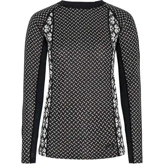 Markenprodukt Kari Traa Lekker Funktionsshirt Lang Black Damen