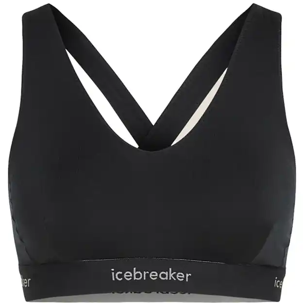 Icebreaker Sprite Racerback Sport-BH Black Damen Top-Seller