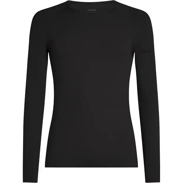 Sale Icebreaker Zoneknit Crewe Funktionsshirt Lang Black Herren