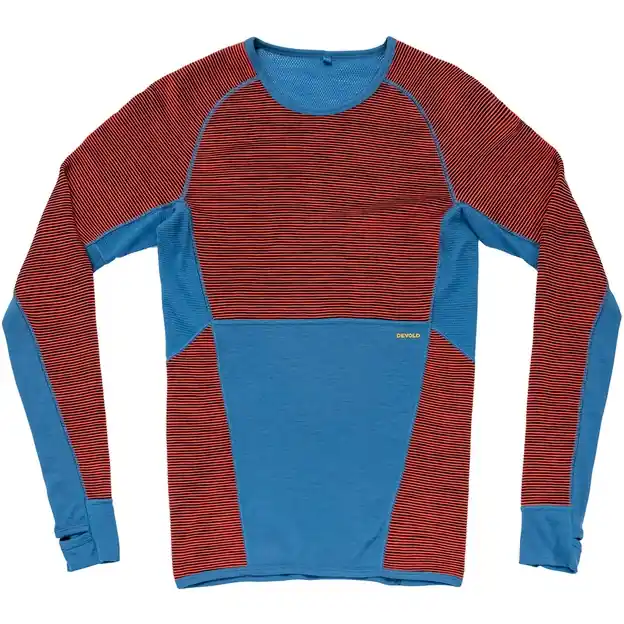 Sale Devold Tuvegga Merino Funktionsshirt Lang Cayenne Herren