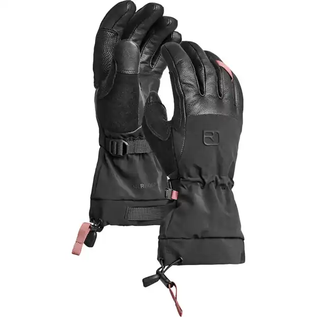 Ortovox Merino Freeride Fingerhandschuhe Black Raven Damen Günstig