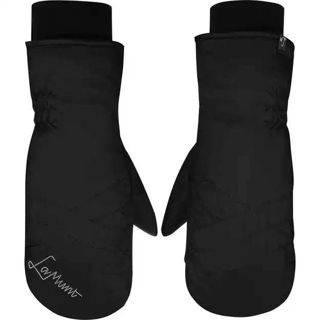 LaMunt Sandra Cozy Mitten Fausthandschuhe Black Damen Preis Gesenkt