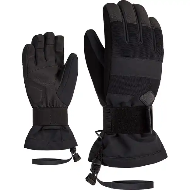 Kracherpreis Ziener Manu AS Junior Fingerhandschuhe Black Kinder