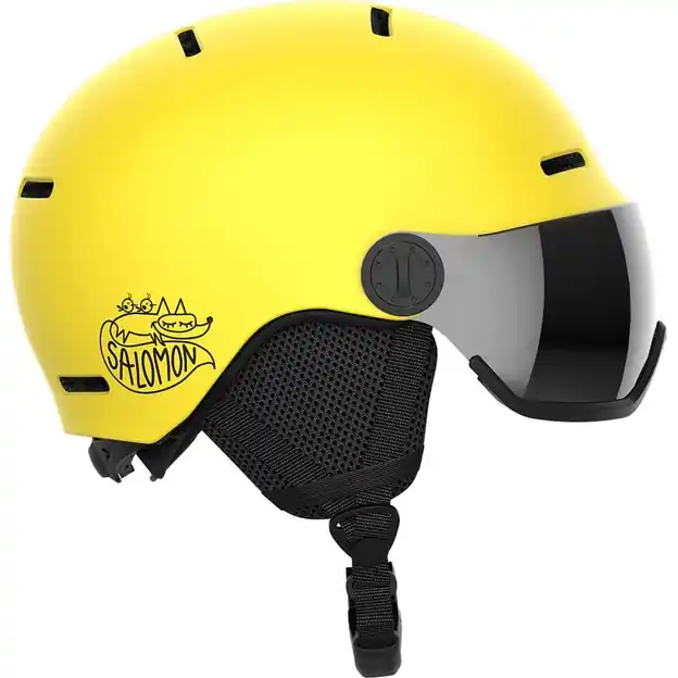 Salomon Orka Visor Helm Vibrant Yellow Kinder Preis Gesenkt
