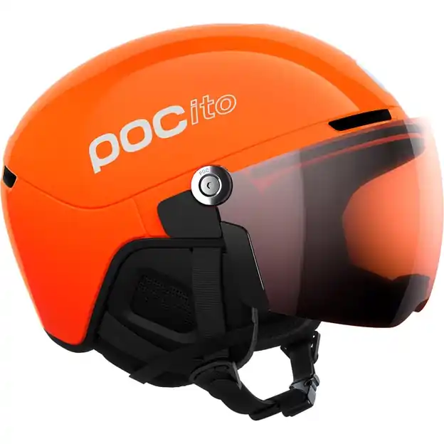 Neuheit POC Pocito Obex Visor Helm Fluorescent Orange / Clarity POCito / Partly Sunny / Light Orange Kinder