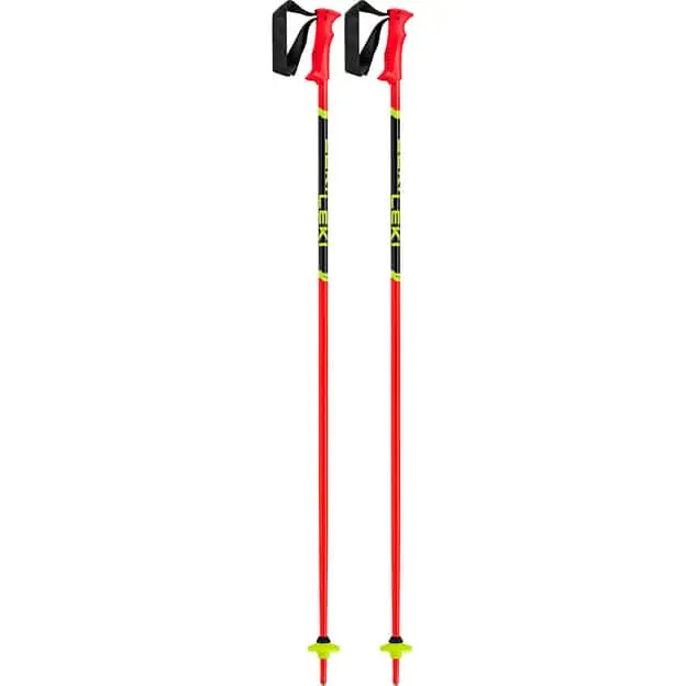 Sonderaktion Leki Racing Kids Stock Bright Red / Black / Neonyellow Kinder