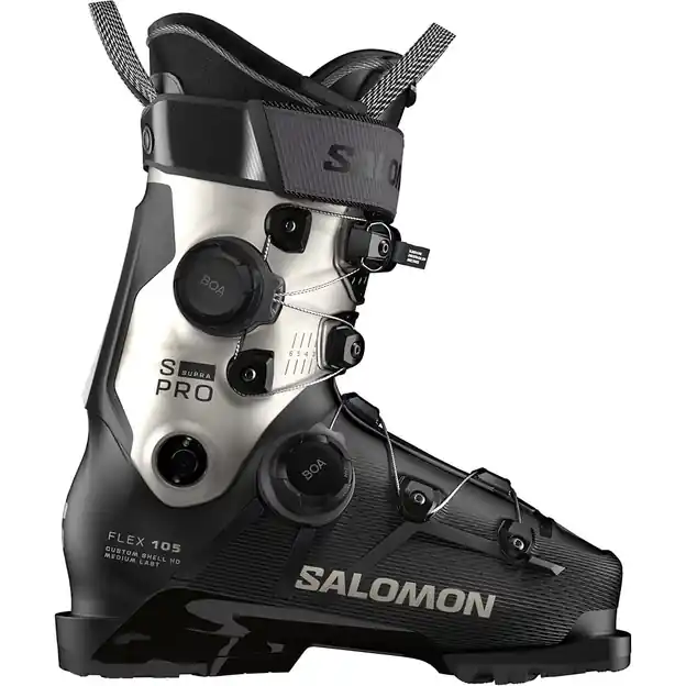 Salomon S/Pro Supra Dual Boa 105 W Skischuhe Black/Light Bronze Met. Damen Sichere Zahlung