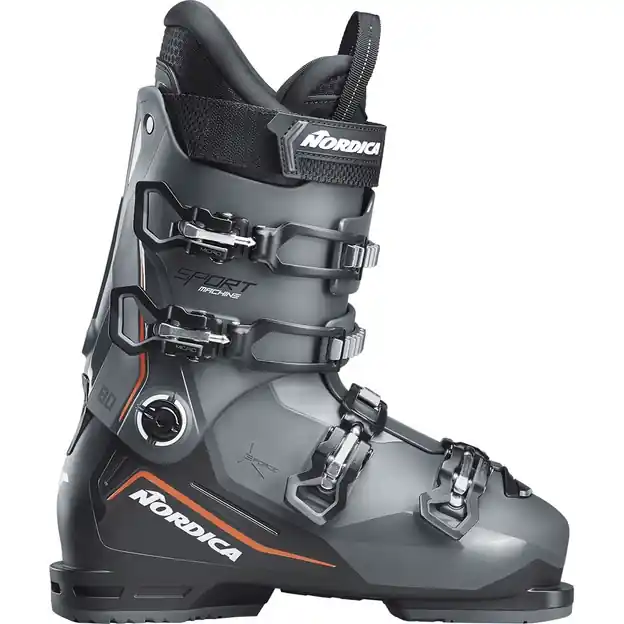Billig Nordica Sportmachine 3 80 Skischuhe Anthracite / Black / Red Herren