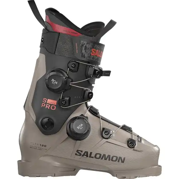 Nur Heute Salomon S/Pro Supra Dual BOA 120 Skischuhe Roasted Cashew / Black / Samba Met. Herren