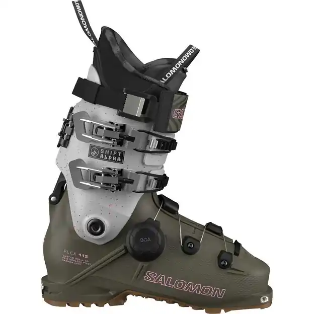 Neue Ware Salomon Shift Alpha Boa 115 W Skischuhe Grape Leaf / Gray Aurora / Fairy Tale Damen