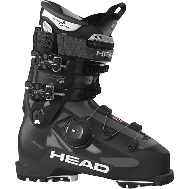 Head Edge 130 HV GW Boa Skischuhe Black / White Herren Heißes Angebot