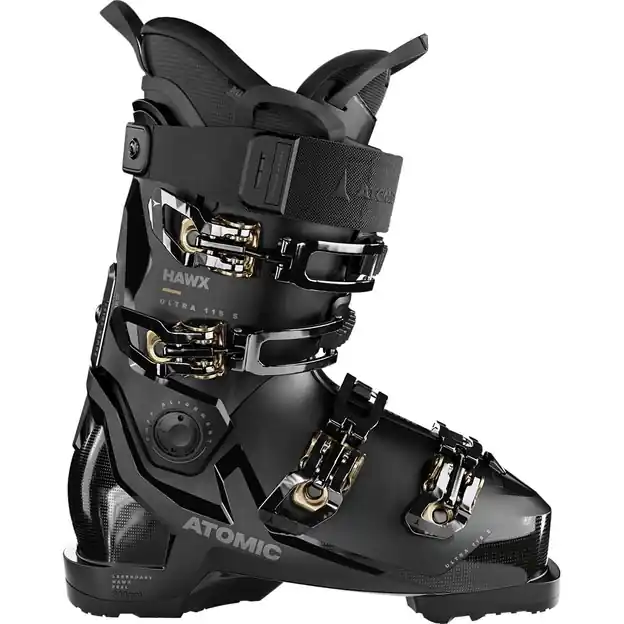 Rabatt Atomic Hawx Ultra 115 S W GW Skischuhe Black / Gold Damen
