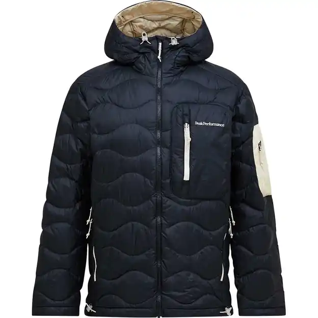 Preisreduziert Peak Performance Helium Utility Down Hood Daunenjacke Black / Sand Fog Herren