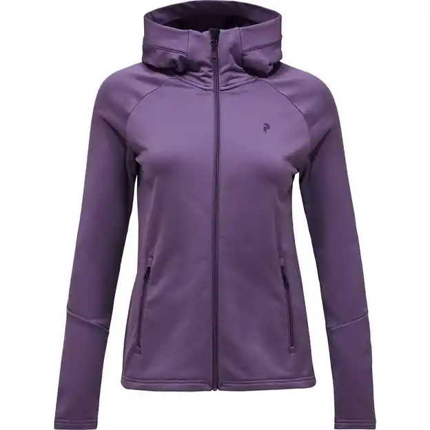 Peak Performance Rider Essentials Zip Hood Fleecejacke Montana Grape / Montana Grape Damen Neue Ware