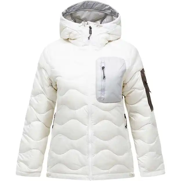 Bestpreis Peak Performance Helium Utility Down Hood Daunenjacke Offwhite / Antarctica Damen