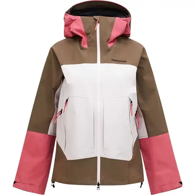 Echt Peak Performance Vislight Gore-Tex C-Knit™ 3L Hardshelljacke Terrain Tan / Frosted Blossom Damen