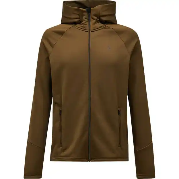 Wochenendangebot Peak Performance Rider Essentials Zip Hood Fleecejacke Meadow Moss / Meadow Moss Herren