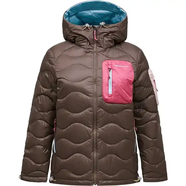 Peak Performance Helium Utility Down Hood Daunenjacke Terrain Tan Damen Mega-Angebot