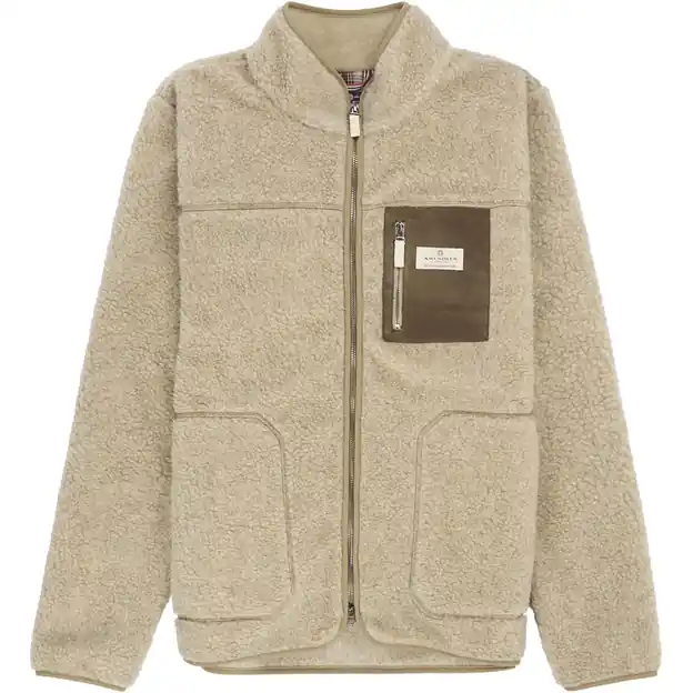 Billig Amundsen Heroes Wool Fleecejacke Natural Herren