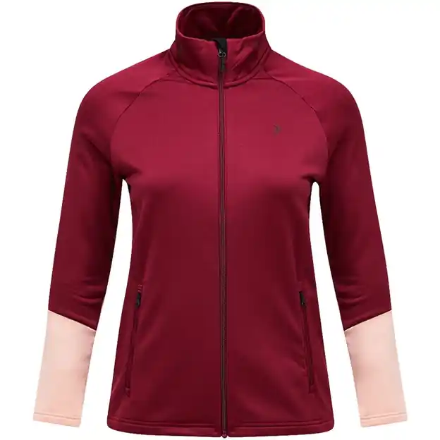 Peak Performance Rider Essentials Zip Fleecejacke Vertical Zenith / Peach Fuzz Damen Must-Have