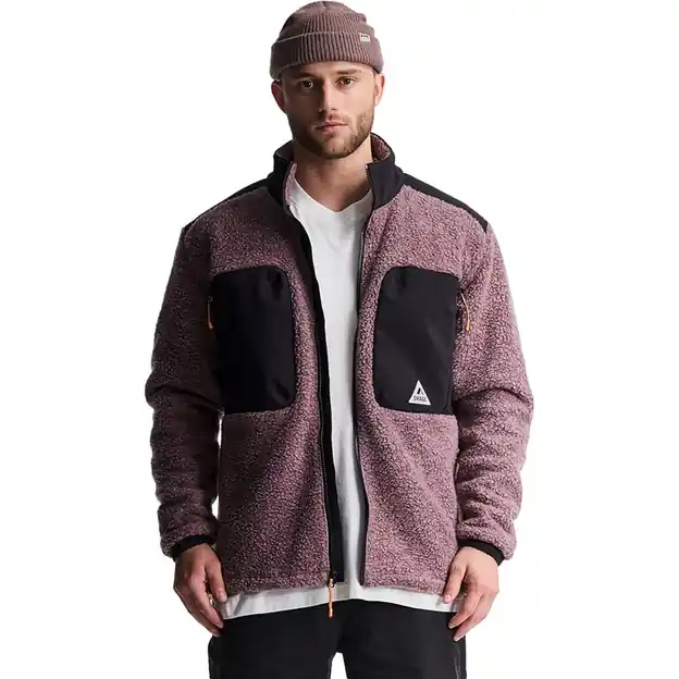 Orage Grizzly Pile Fleecejacke Basalte Billig