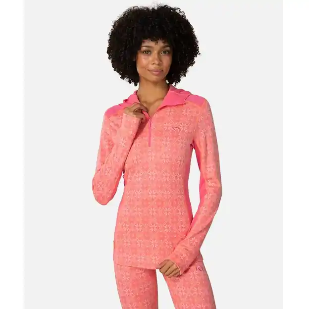 Top-Preis Kari Traa Rose Hood Funktionsshirt Lang Bubblegum Damen