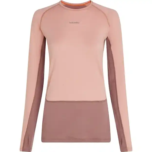 Icebreaker Zoneknit Crewe Funktionsshirt Lang Summit / Blush / Cb Damen Ausverkauf