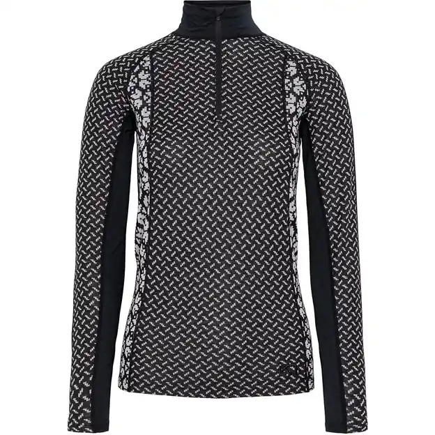Must-Have Kari Traa Lekker Half Zip Funktionsshirt Lang Black Damen