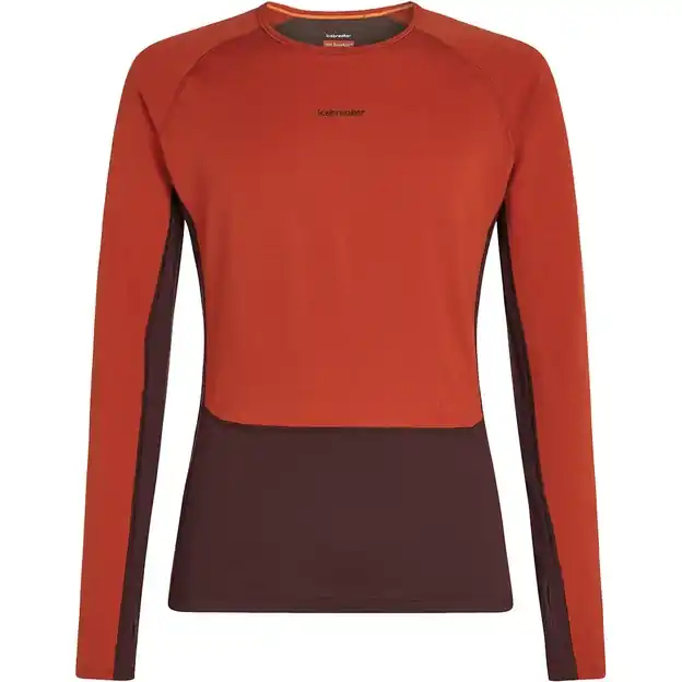 Icebreaker Zoneknit Crewe Funktionsshirt Lang Java / Agate / Cb Herren Bestpreis