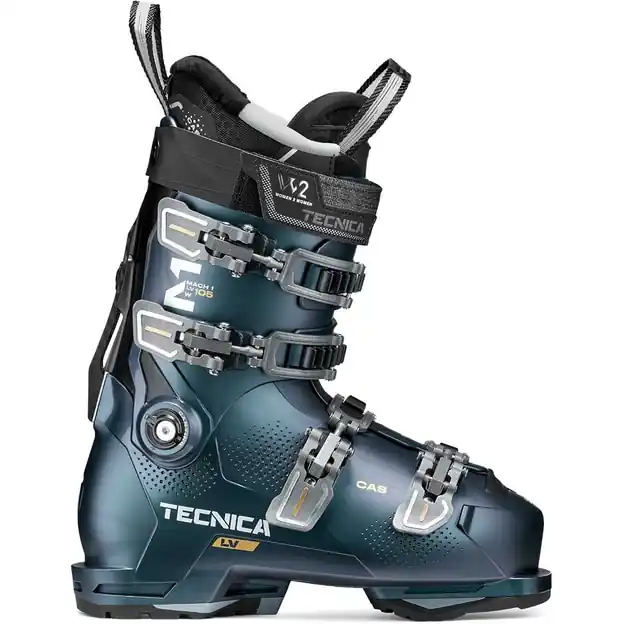 Nur Für Kurze Zeit Tecnica Mach1 LV 105 W TD2 Skischuhe Iridescent Green / Gold Damen