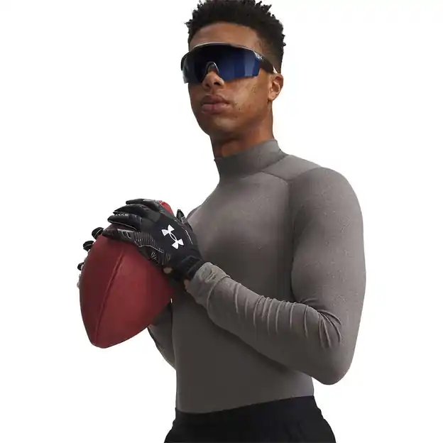 Under Armour Armour Comp Mock Funktionsshirt Lang Carbon Heather Herren Versand Am Gleichen Tag