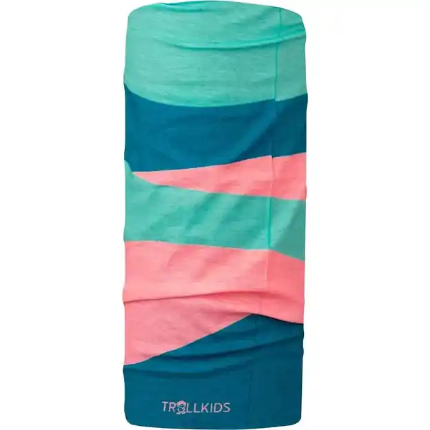 Preis Gesenkt Trollkids Coastal Sunset Neckwarmer Aqua Haze / Harbor Blue / Peony Rose Kinder