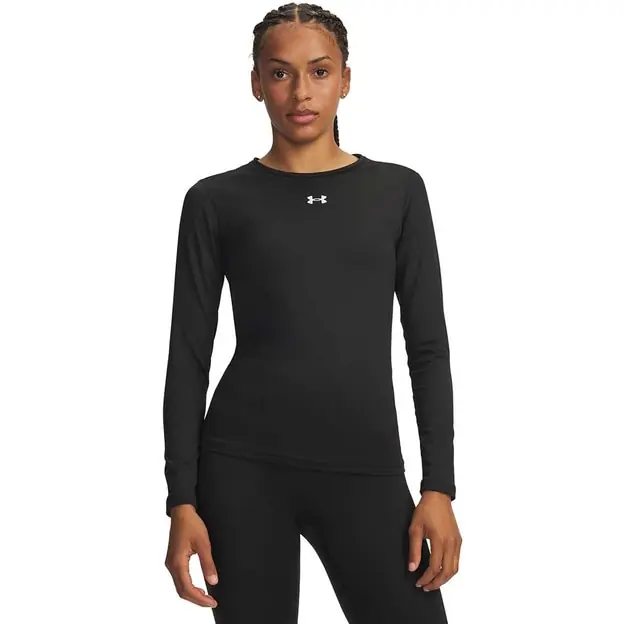 Under Armour Coldgear Crew Funktionsshirt Lang Black Damen Preisreduziert