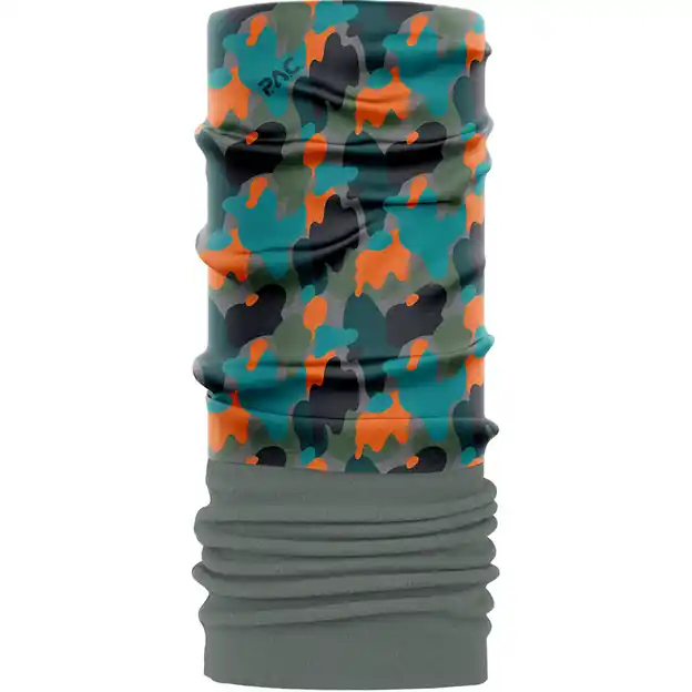 P.A.C. Recycled Fleece Neckwarmer Neon Camouflage Kinder Preisknaller