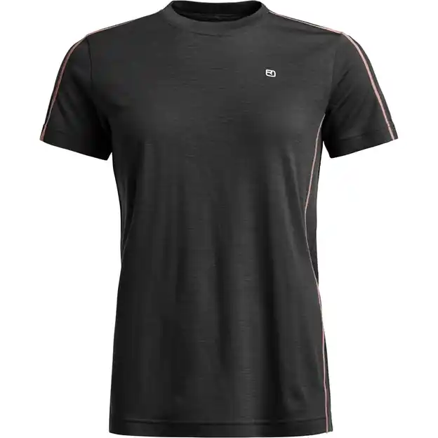 Ortovox 185 Rock‘n‘Wool Funktionsshirt Kurz Black Raven Damen Echt