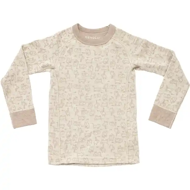 Bestseller Devold Duo Active Merino Funktionsshirt Lang Raw White Kinder