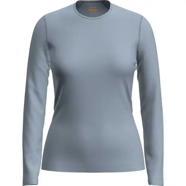 Preis Gesenkt Icebreaker Oasis Crewe Funktionsshirt Lang Zinc Blue Damen